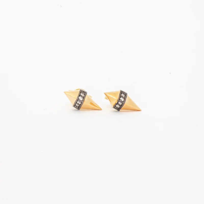 All Gold Pietra Studs