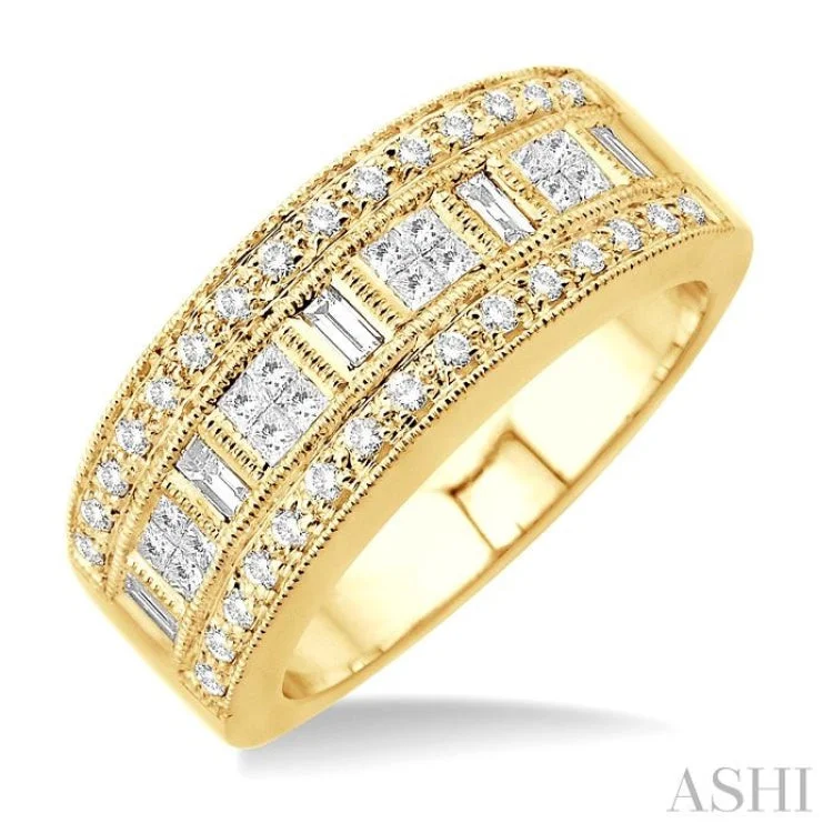 3/4 Ctw Diamond Band in 14K Yellow Gold