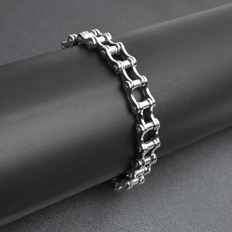 Stainless Steel Bike Chain Bracelet / BRJ2228