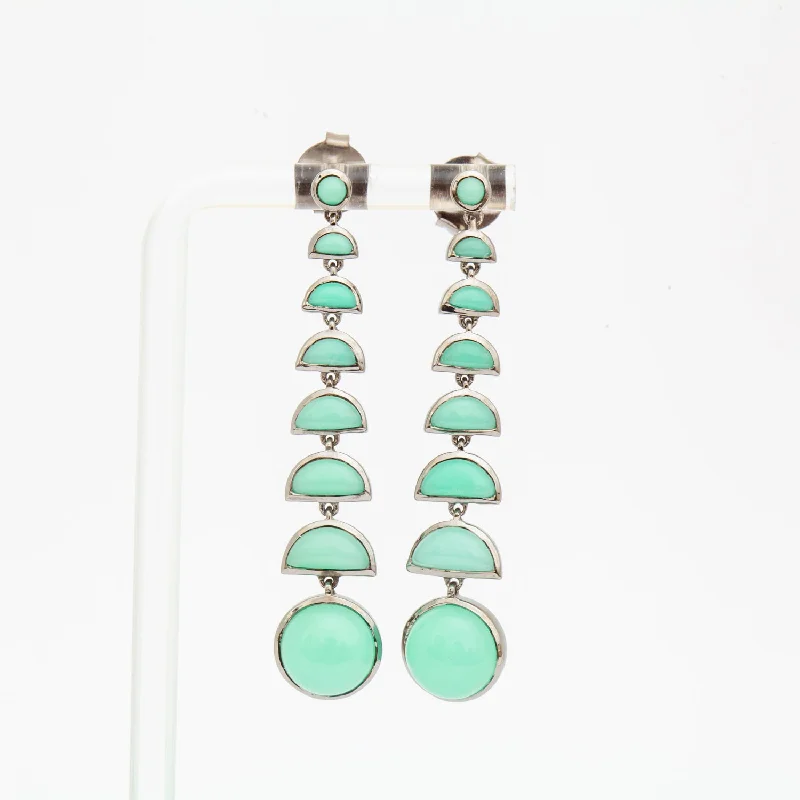 Chrysoprase Ballbearing Earrings