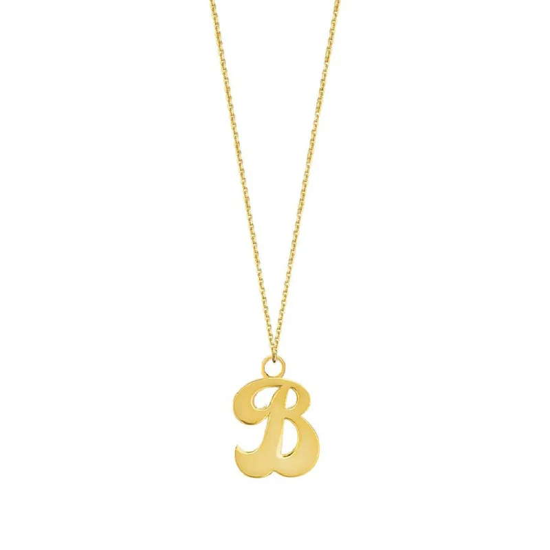 14K Yellow Gold / Uppercase