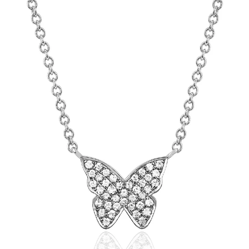 Diamond Butterfly Necklace