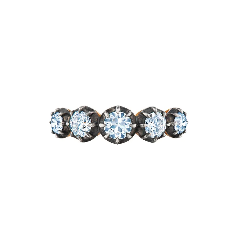 Collet 5 Stone Diamond Ring