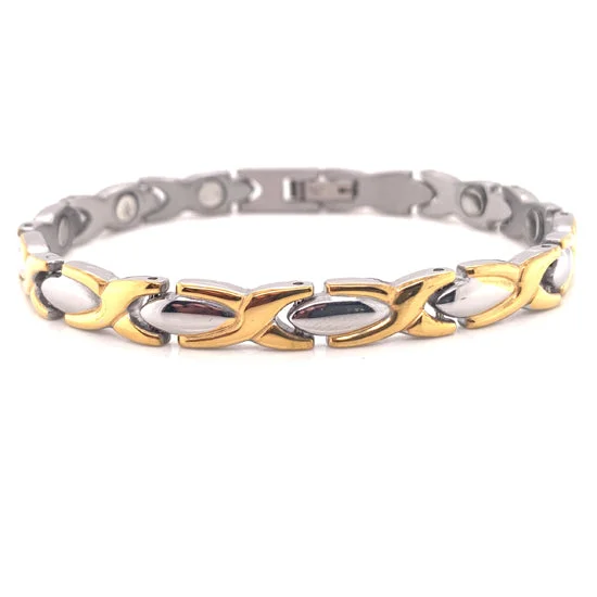 Gold And Stainless Steel Bracelet / MBL0023