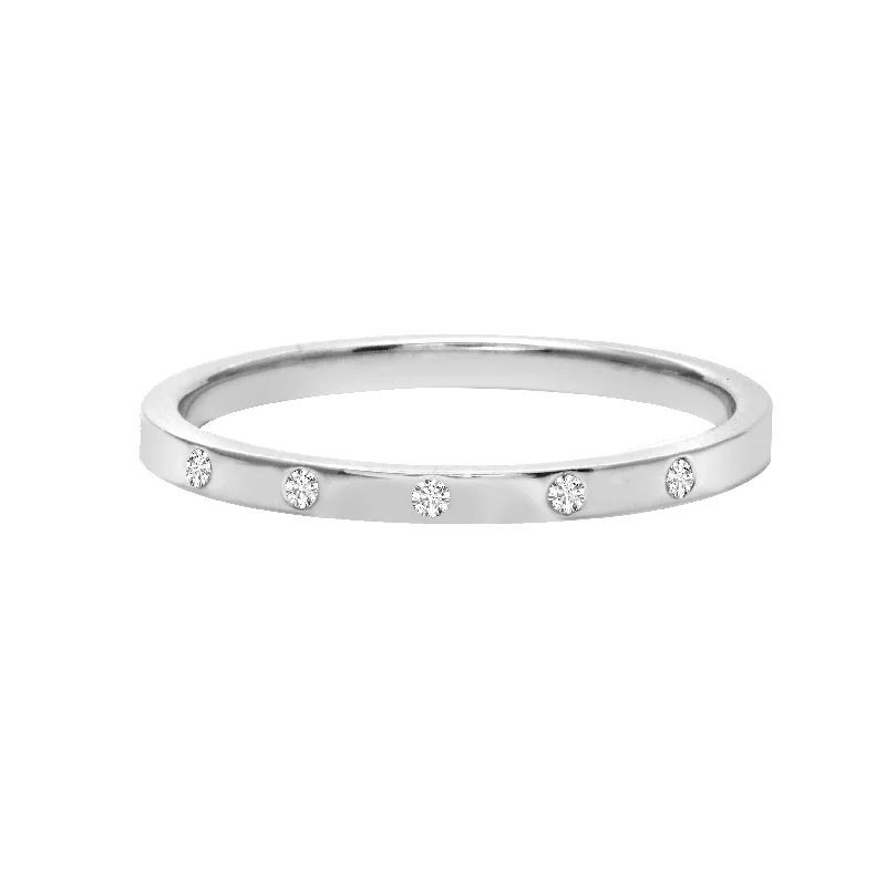 14k White Gold / Natural / 4