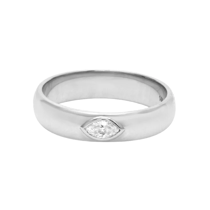 14k White Gold / Natural / 4