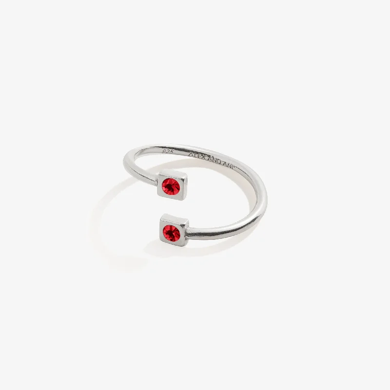 July Birthstone Ruby Ring Wrap