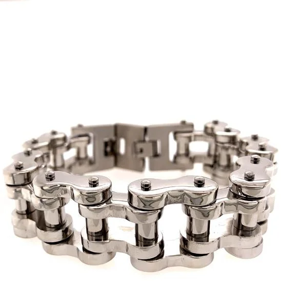 Stainless Steel Large Bike Chain Bracelet / WCB1016