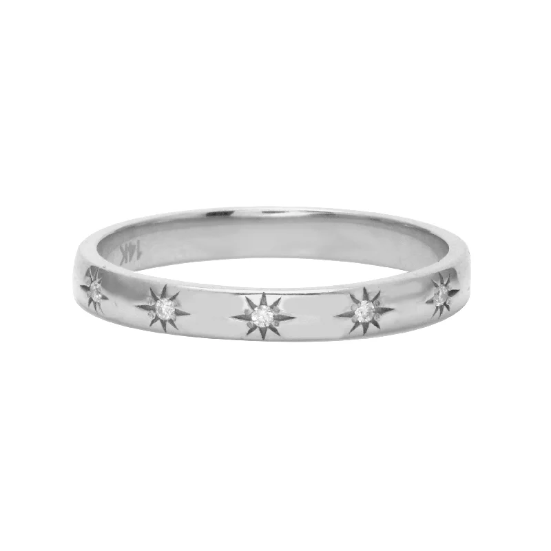 14k White Gold / Natural / 4