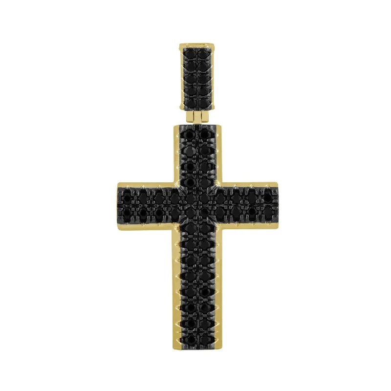 Titan by Adrian Gonzalez 10KT Gold 2 CTW Diamond Cross Pendant. Chain Not Included