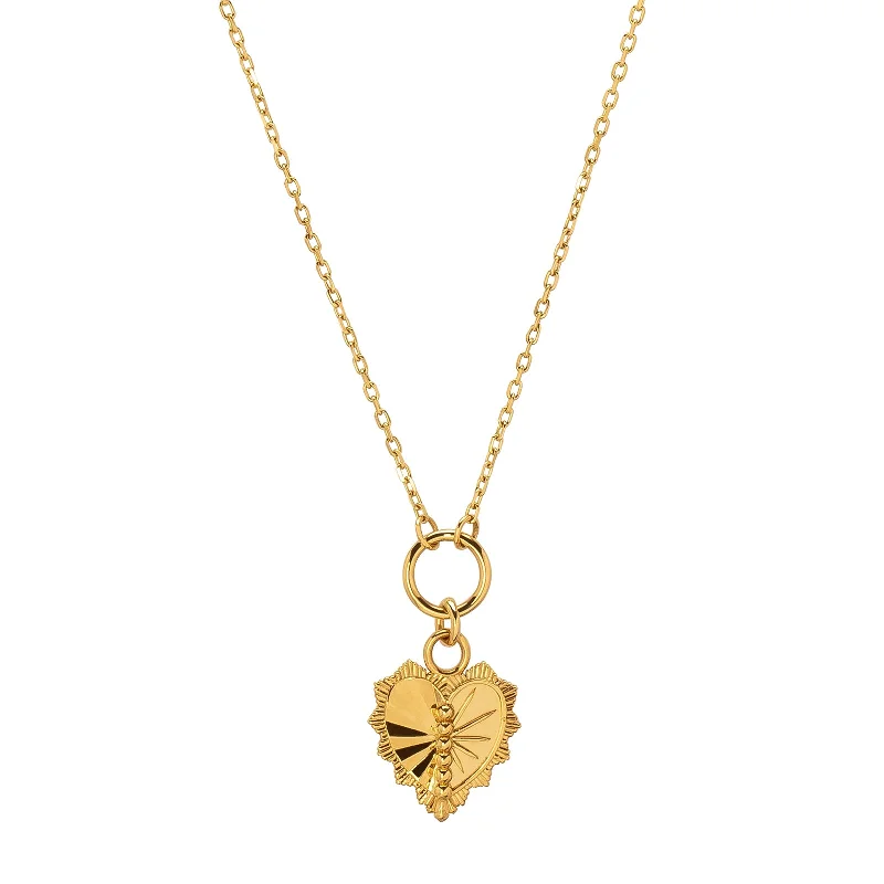 Love Token Gold Necklace - 18