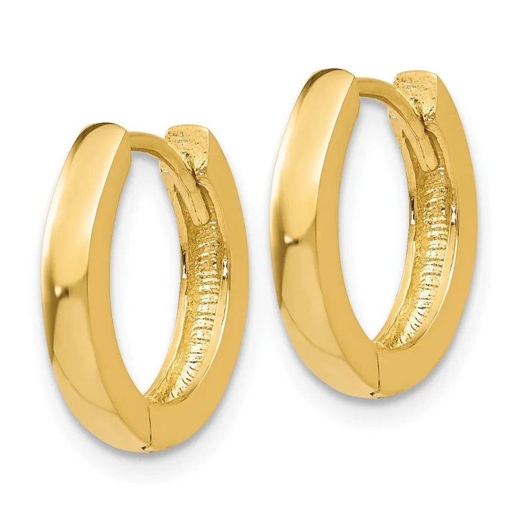 14k Round Hinged Hoop Earrings