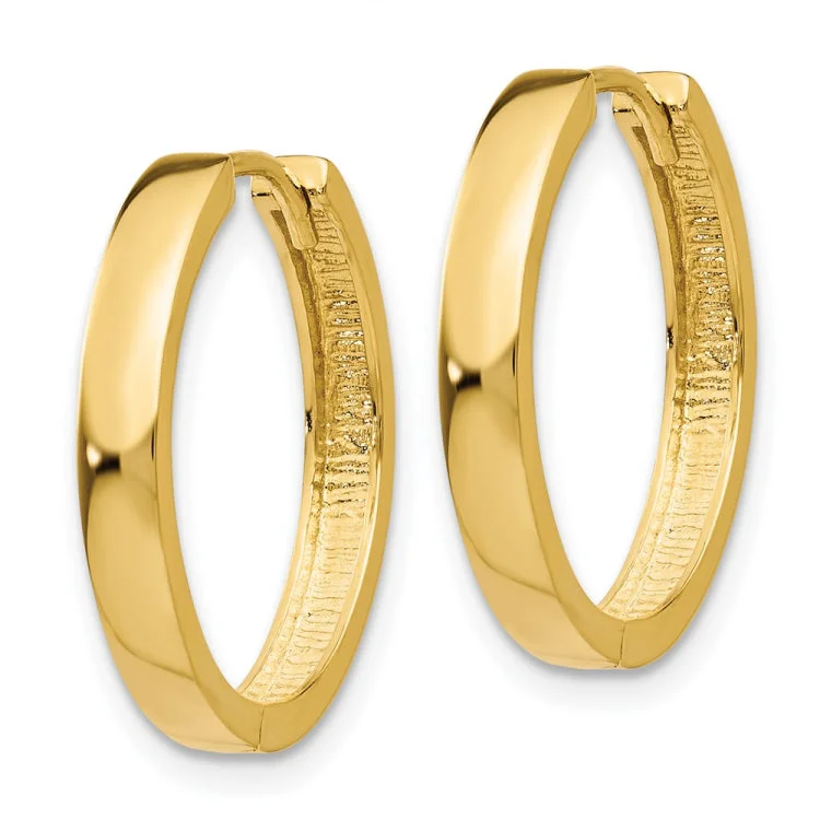 14K Hinged Hoop Earrings