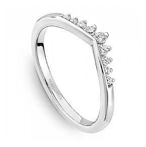 Noam Carver Contour Diamond Wedding Ring in 14K White Gold (0.13ctw)