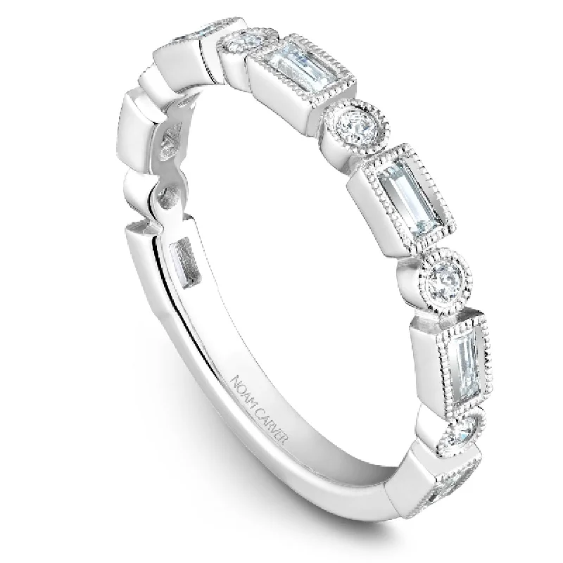 Noam Carver Half Anniversary Diamond Wedding Ring in 14K White Gold (0.35ctw)