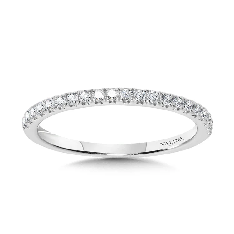 Straight Diamond Wedding Band