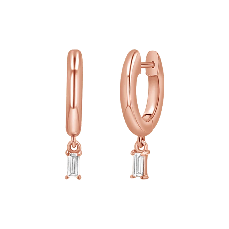 14K Rose Gold / Pair