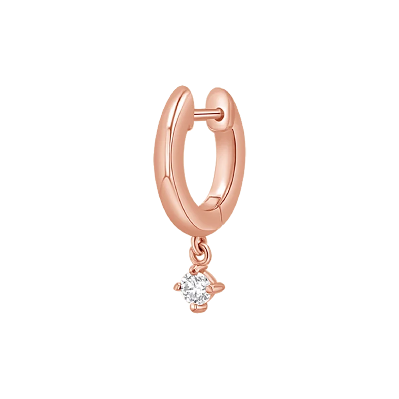 14K Rose Gold / Single