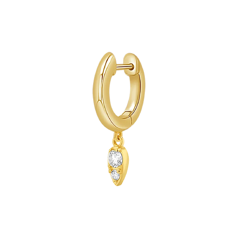 14K Yellow Gold / Single