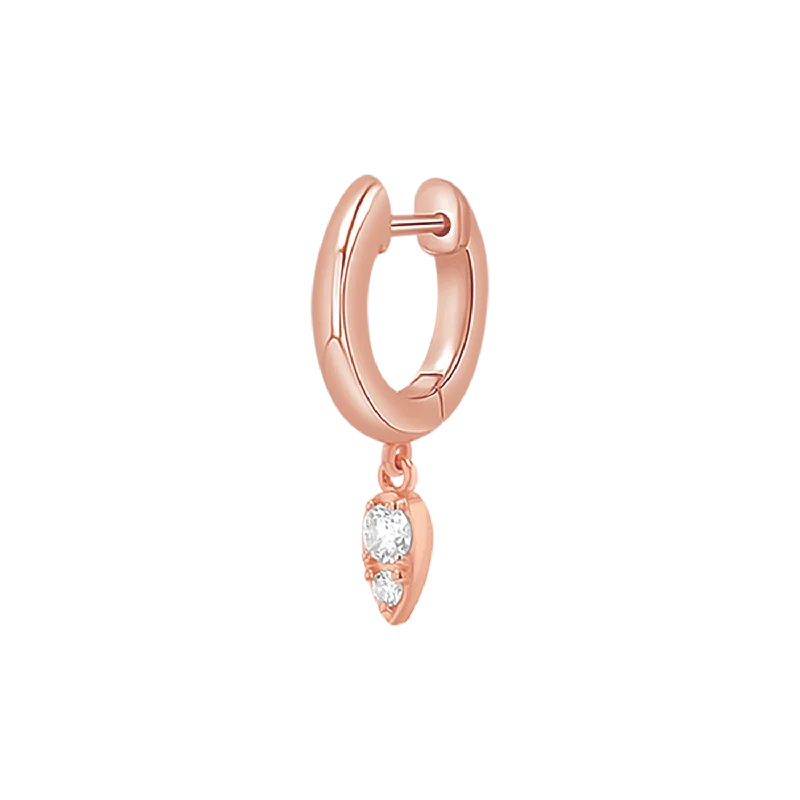 14K Rose Gold / Single