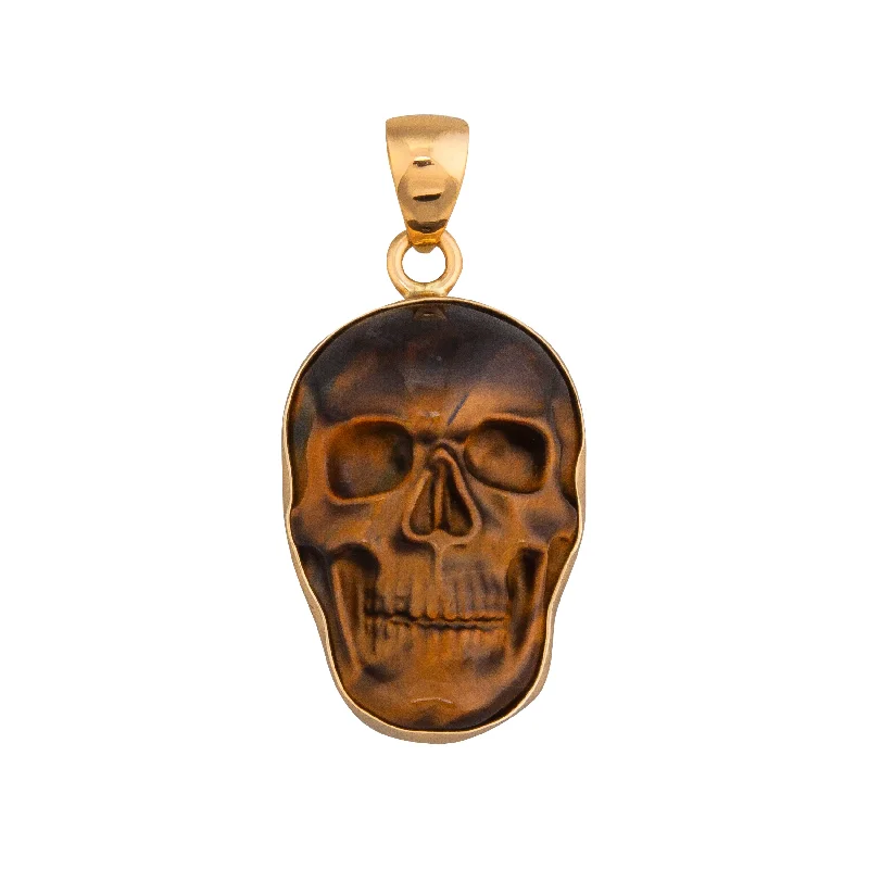 Tiger Eye Skull