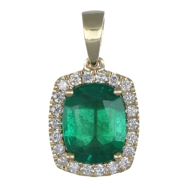 Emerald Pendant (Emerald 2.09 cts. White Diamond 0.25 cts.)