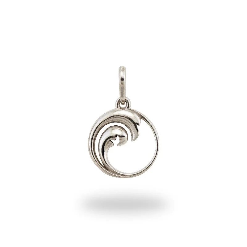 Nalu Pendant / Charm in Sterling Silver - 12mm