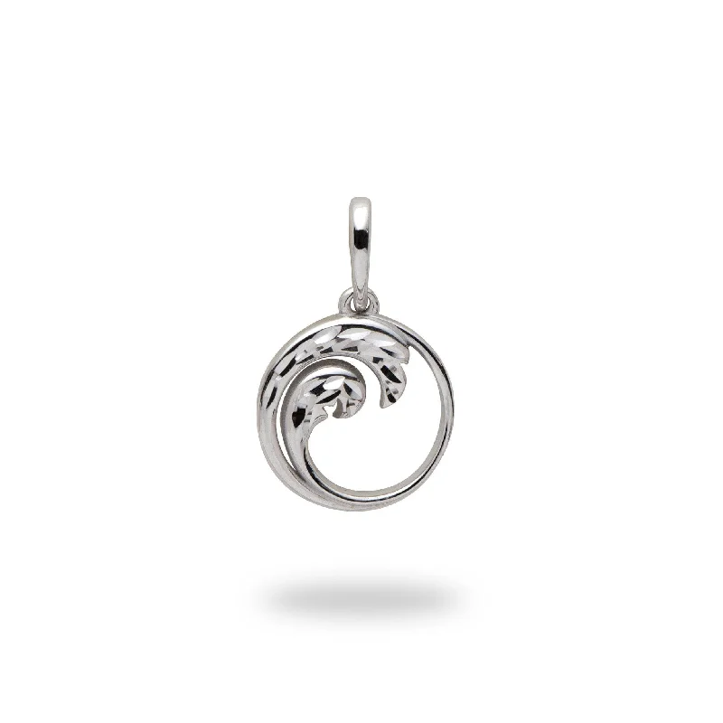 Nalu Pendant in White Gold - 12mm