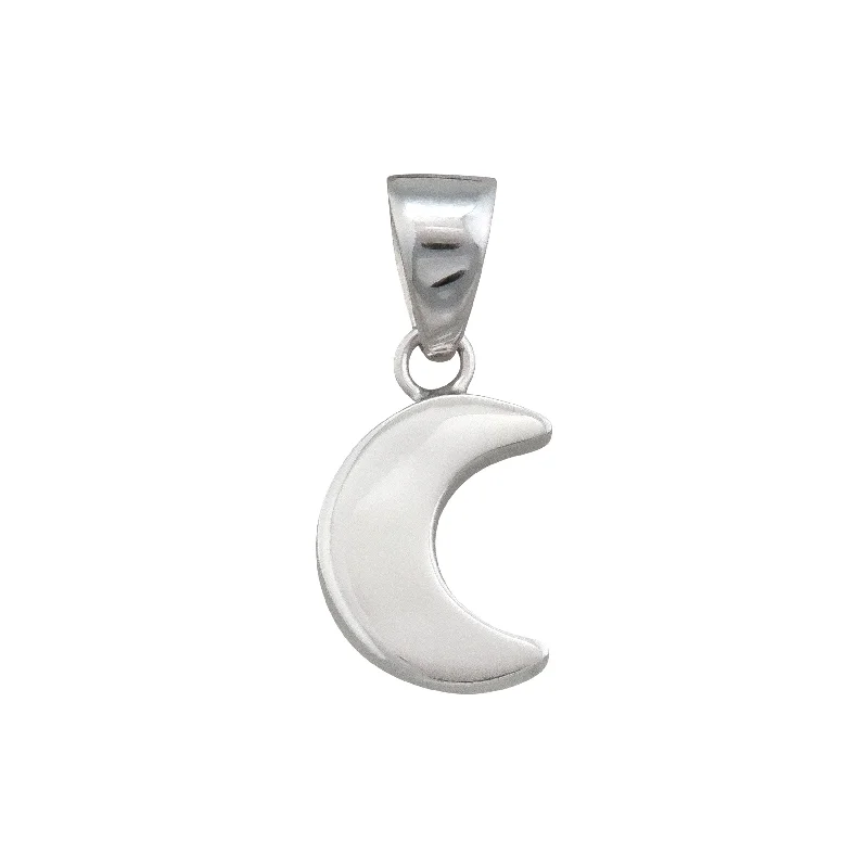 Sterling Silver Moon Pendant