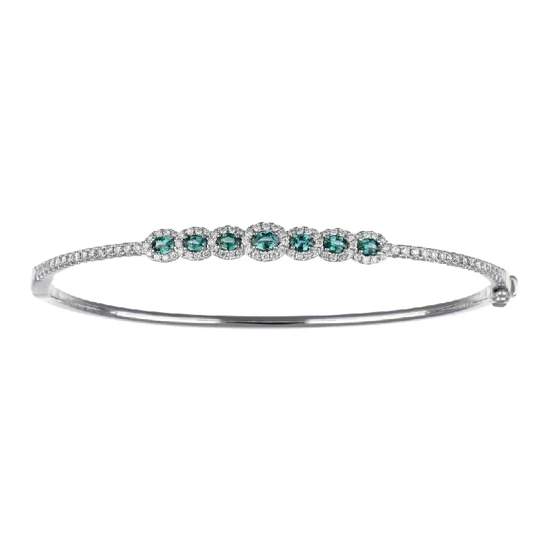 Alexandrite Bangle (Alexandrite 0.35 cts. White Diamond 0.53 cts.)