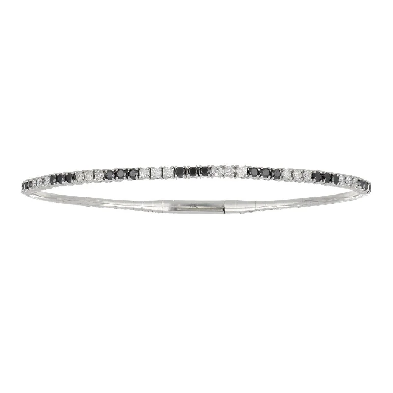 Black Diamond Bangle (Black Diamond 0.62 cts. White Diamond 0.41 cts.)