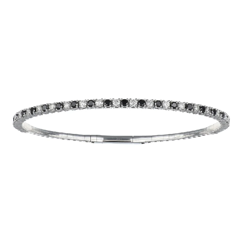 Black Diamond Bangle (Black Diamond 1.25 cts. White Diamond 1.03 cts.)