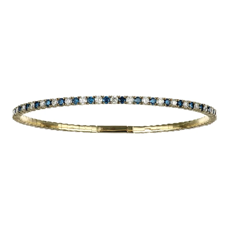 Blue Diamond Bangle (Blue Diamond 1.61 cts. White Diamond 1.82 cts.)