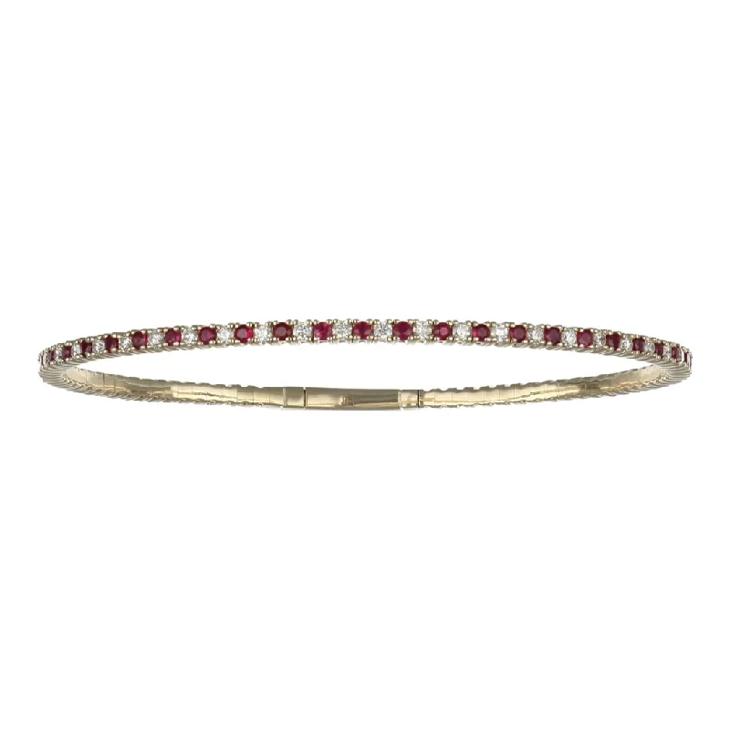 Ruby Bangle (Ruby 1.23 cts. White Diamond 0.99 cts.)