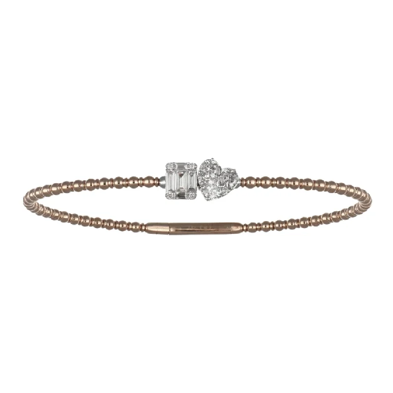 White Diamond Flexible Bangle (White Diamond 0.63 cts. White Diamond 1 cts.)