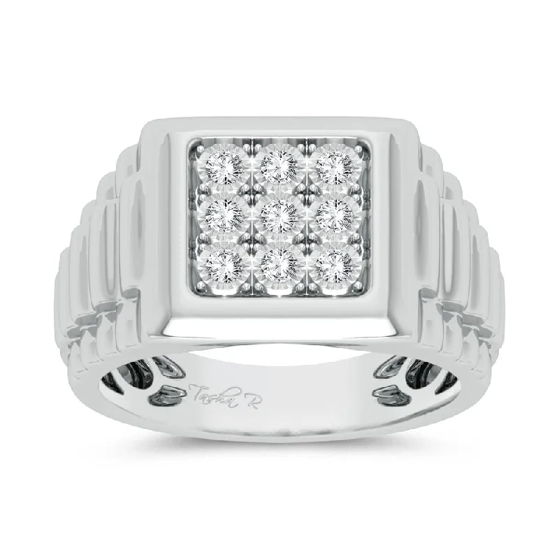 10K 0.15ct Diamond Mens Ring