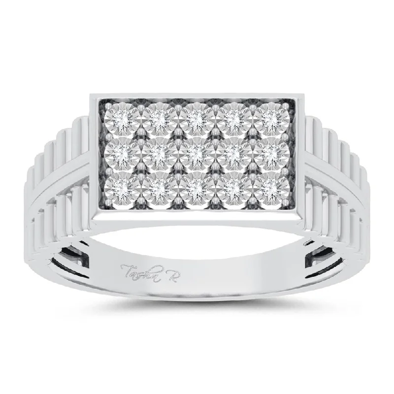 10K 0.15ct Diamond Mens Ring