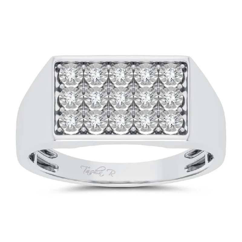 10K 0.20ct Diamond Mens Ring