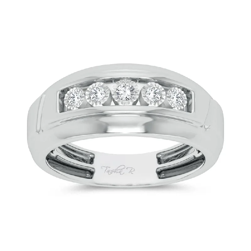 10K 0.20ct Diamond Mens Ring