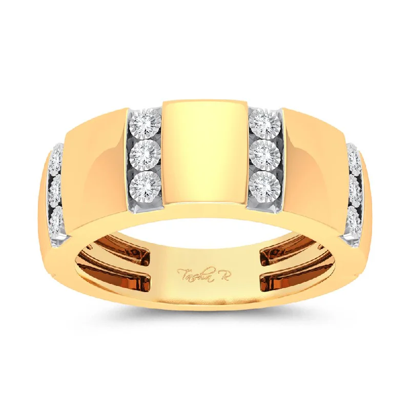 10K 0.20ct Diamond Mens Ring