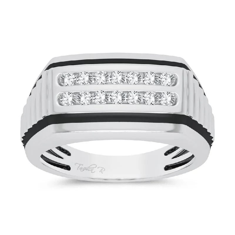 10K 0.25ct Diamond Mens Ring