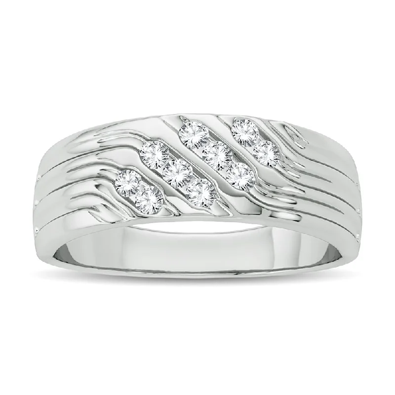 14K 0.25CT Diamond Band