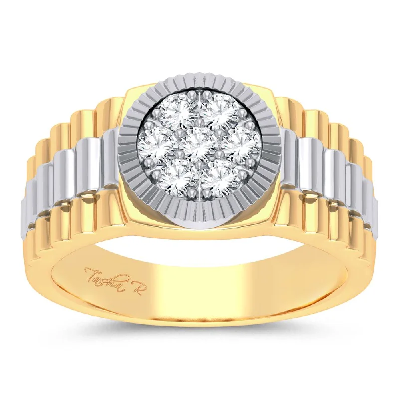 14K 0.50ct Diamond Mens Ring