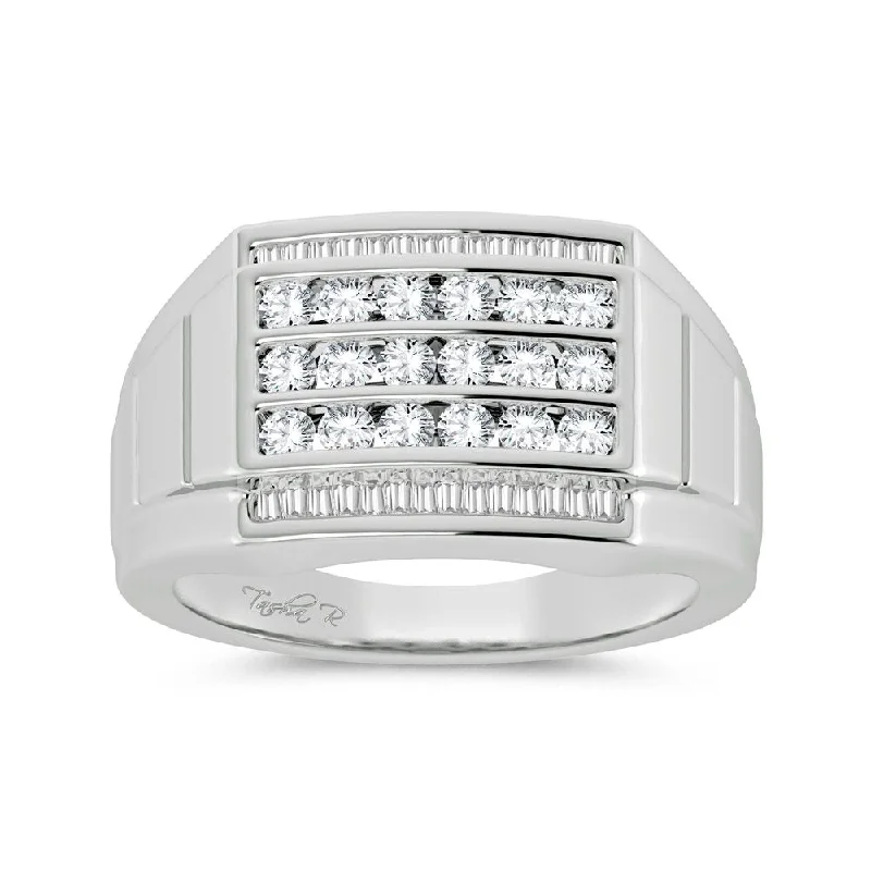 14K 0.85ct Diamond Band