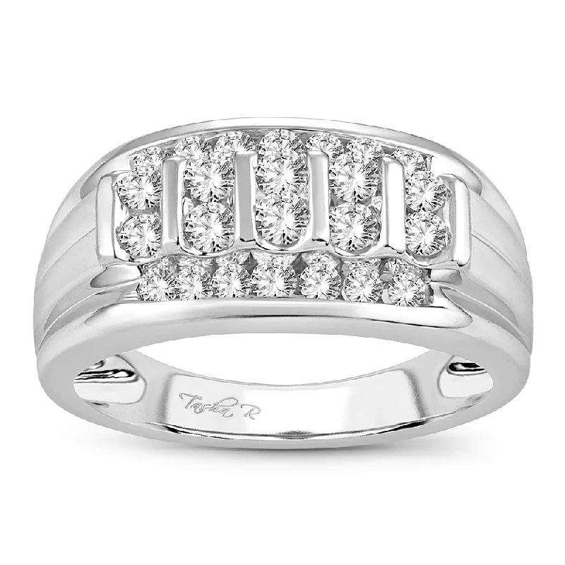 14K  1.00CT DIAMOND MENS RING