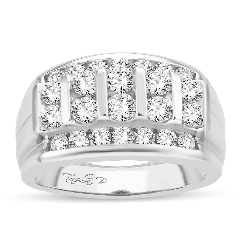 14K  2.00CT  Diamond Mens Band