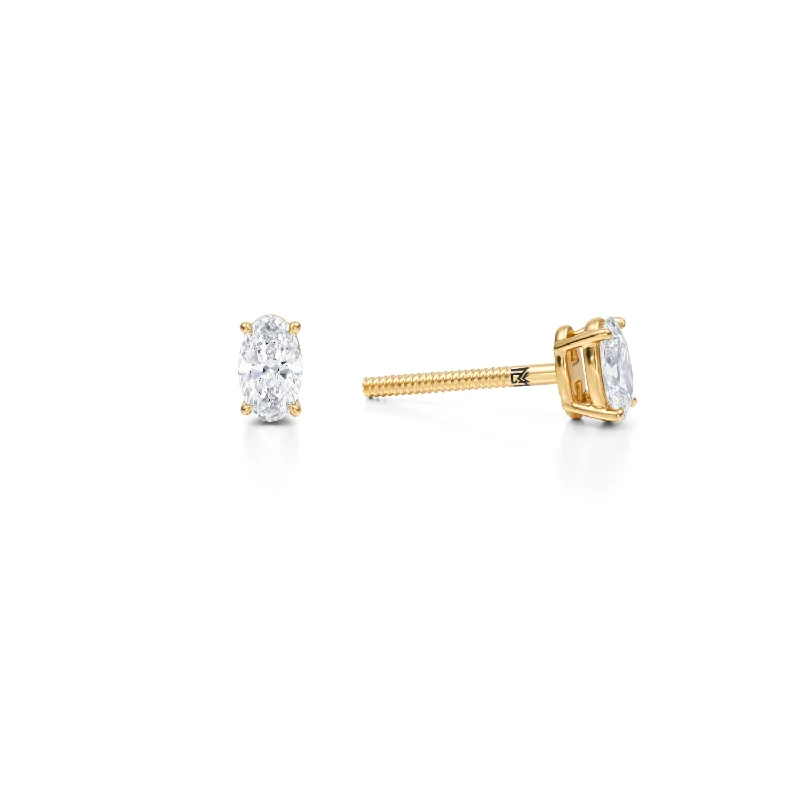 14k Yellow Gold / Screw Backs