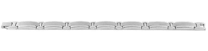 Stainless Steel Wide Link Bracelet