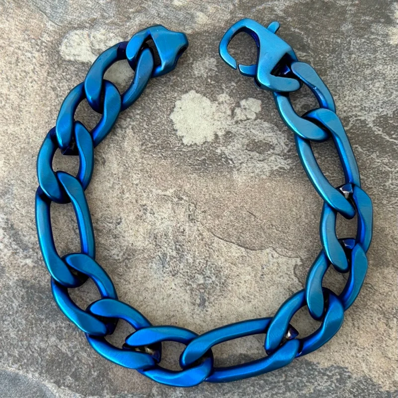 Bracelet Figaro - 1/2” Tuscany - Blue - FB13